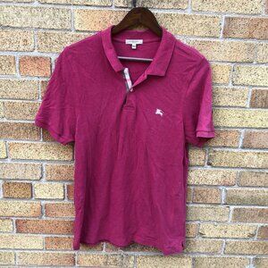 Vintage Burberry London Novacheck Collar Button Up Shirt Large